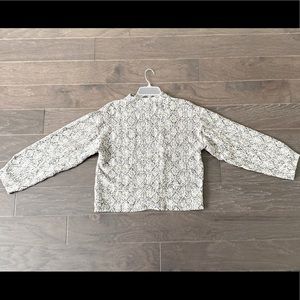 Zara snakeskin mock turtleneck sweater